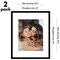 Americanflat 2 Pack of Picture Frames with Mat - Plexiglass Cover